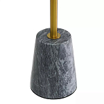 Кофейный столик круглый из мрамора серый Reliable Foundation варинант исполнения - 4 | Loft Concept в Москве