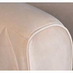 Кресло велюровое бежевое Cubic Silhouette варинант исполнения - 3 | Loft Concept в Москве