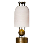 Настольная лампа в виде фонаря с белым фактурным абажуром Echoes of Light варинант исполнения - 1 | Loft Concept в Москве