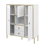 Буфет белый трёхдверный с двумя ящиками Antique Order варинант исполнения - 2 | Loft Concept в Москве