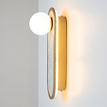 Бра перламутровый с плафоном Lunaris 33 см варинант исполнения - 5 | Loft Concept в Москве