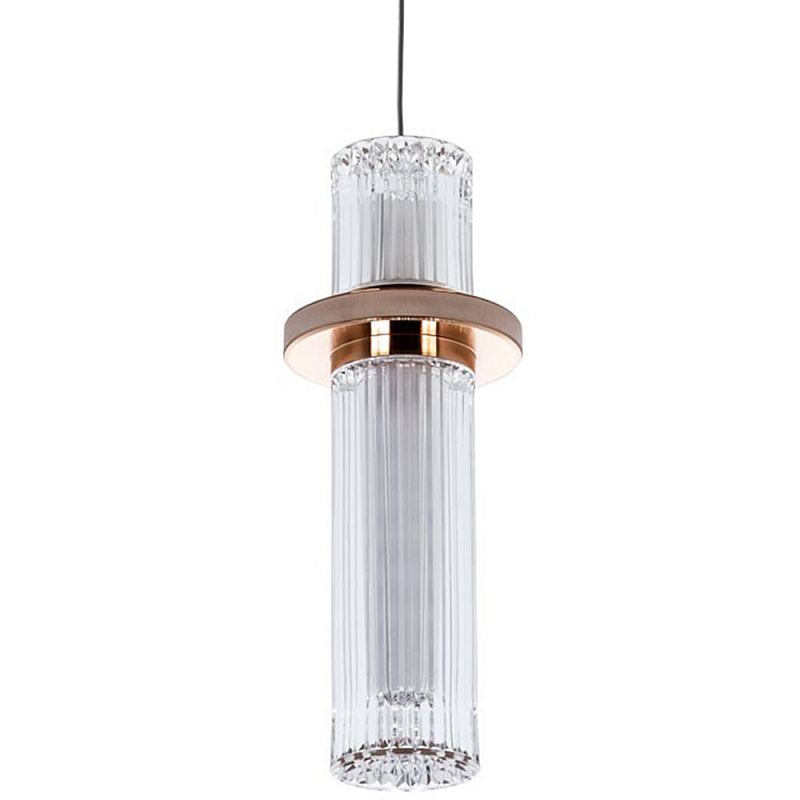    Odile Acrylic Tube Hanging Lamp Gold      | Loft Concept 