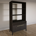 Стеллаж Primo с ящиками Темный орех варинант исполнения - 2 | Loft Concept в Москве