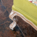 Кресло из натурального бука бежевое с изображением птиц и цветов Beige Green Chinoiserie Garden Armchair варинант исполнения - 6 | Loft Concept в Москве