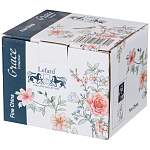 Кружка фарфоровая синяя с цветочным принтом 470 мл Flower Porcelain Collection варинант исполнения - 2 | Loft Concept в Москве