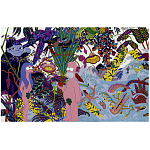 Homer Simpson in Paradise картина акрил на холсте варинант исполнения - 4 | Loft Concept в Москве