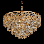 Люстра каскадная с подвесками в форме колец Galaxy of Light варинант исполнения - 3 | Loft Concept в Москве