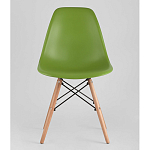 Пластиковый стул на ножках из массива бука Eames Green варинант исполнения - 4 | Loft Concept в Москве