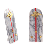Сувенир Погон МВД из натурального камня мрамор Souvenir Epaulets варинант исполнения - 3 | Loft Concept в Москве