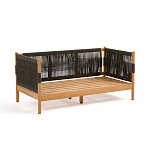 Садовый диван из тикового дерева и веревок Оreon варинант исполнения - 4 | Loft Concept в Москве