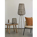 Торшер с плетеным металлическим плафоном Wicker Iron Lamp варинант исполнения - 2 | Loft Concept в Москве