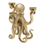 Подсвечник золотой Осьминог Gold Octopus Candlestick  варинант исполнения - 1 | Loft Concept в Москве