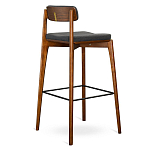 Барный стул из массива ясеня с обивкой из рогожки Elegant Ash варинант исполнения - 4 | Loft Concept в Москве