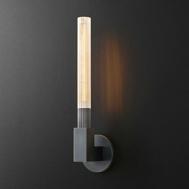  RH CANNELLE wall lamp SINGLE Sconces Black      | Loft Concept 