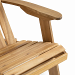 Уличное кресло из массива акации Adirondack Wooden Chair Natural варинант исполнения - 6 | Loft Concept в Москве