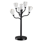 Настольная лампа с ветвями и белыми фарфоровыми цветами Floralis варинант исполнения - 1 | Loft Concept в Москве