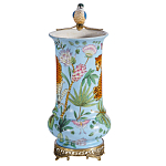 Ваза из фарфора с птицей на бронзовой ветке Garden of Eden варинант исполнения - 4 | Loft Concept в Москве