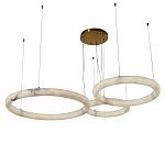 Люстра с 3-мя кольцами из натурального камня Minerals of Light варинант исполнения - 1 | Loft Concept в Москве
