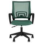 Офисное кресло с основанием из черного пластика Desk chairs Green варинант исполнения - 2 | Loft Concept в Москве