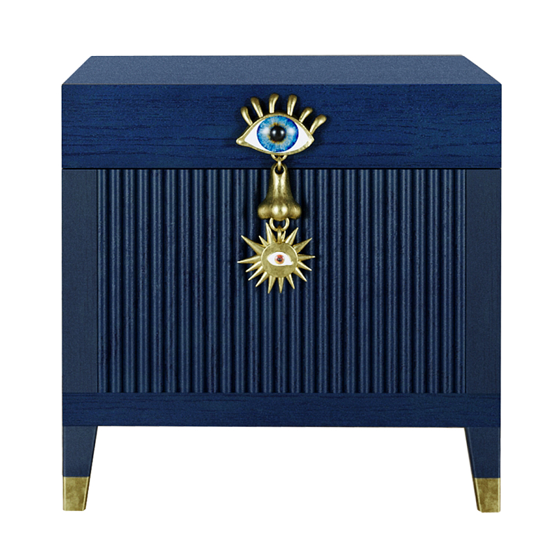 Сундук Eye Elsa Dreams Blue Синий Золотой Сундук Eye Elsa Dreams Blue Синий Золотой в Москве | Loft Concept