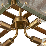 Потолочный светильник квадратный из толстого литого стекла Cast Glass варинант исполнения - 3 | Loft Concept в Москве