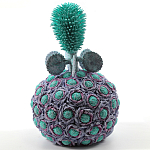 Статуэтка тропический фрукт Pandora Tropical Fruit Lilac Turquoise Flower варинант исполнения - 2 | Loft Concept в Москве