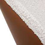 Стул мягкий с обивкой из рогожки и экокожи Contrasting Performance варинант исполнения - 4 | Loft Concept в Москве