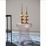 Кофейный столик стеклянный Elegant Lilac Glass Model варинант исполнения - 2 | Loft Concept в Москве