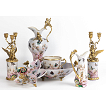 Фарфоровый подсвечник Лебедь с ангелом Asse варинант исполнения - 2 | Loft Concept в Москве