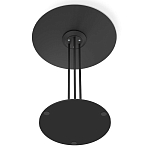 Стол журнальный с круглой бело-голубой столешницей из стекла White and Blue Marble варинант исполнения - 5 | Loft Concept в Москве