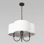Люстра с белым текстильным абажуром Vitorino  варинант исполнения - 4 | Loft Concept в Москве