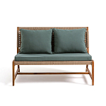 Садовый 2-х местный диван с каркасом из акации Green варинант исполнения - 6 | Loft Concept в Москве