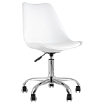 Офисный стул на металлическом основании EGGERY White варинант исполнения - 1 | Loft Concept в Москве