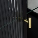 Сервант двухдверный с рифленым стеклом The Keeper варинант исполнения - 4 | Loft Concept в Москве