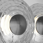 Бра из трех стеклянных фактурных дисков Eyepiece варинант исполнения - 6 | Loft Concept в Москве