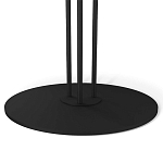 Стол журнальный с круглой бело-голубой столешницей из стекла White and Blue Marble варинант исполнения - 4 | Loft Concept в Москве