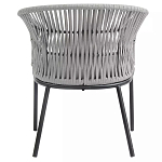 Кресло с декоративным плетением на спинке и подлокотниках Armchair Weaving варинант исполнения - 4 | Loft Concept в Москве