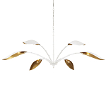 Люстра белая с плафонами в виде лепестков Delicate Flower варинант исполнения - 3 | Loft Concept в Москве