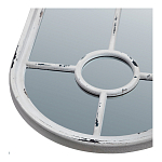 Зеркало-окно с арочным силуэтом в венецианском стиле Venetian White Mirror варинант исполнения - 2 | Loft Concept в Москве