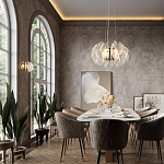 Бра с крупными прозрачными лепестками с рельефной поверхностью Ethereal Bloom варинант исполнения - 2 | Loft Concept в Москве