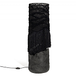 Напольная лампа черная с текстильными элементами "ЯРВИ" варинант исполнения - 8 | Loft Concept в Москве