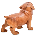 Статуэтка деревянная в виде собаки Balinese Dog варинант исполнения - 2 | Loft Concept в Москве