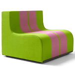 Дизайнерское кресло зеленое Poltronova Sofo Verosa Green Pink Armchair варинант исполнения - 1 | Loft Concept в Москве