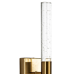 Бра со стеклянным плафоном латунь Gileberte Glass Tube Wall Lamp Brass варинант исполнения - 3 | Loft Concept в Москве