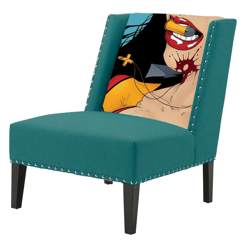 FUN Armchair "Super woman" Turquoise         | Loft Concept 