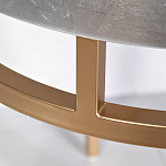 Столик журнальный серебристый с круглой столешницей Showing Refinement варинант исполнения - 2 | Loft Concept в Москве