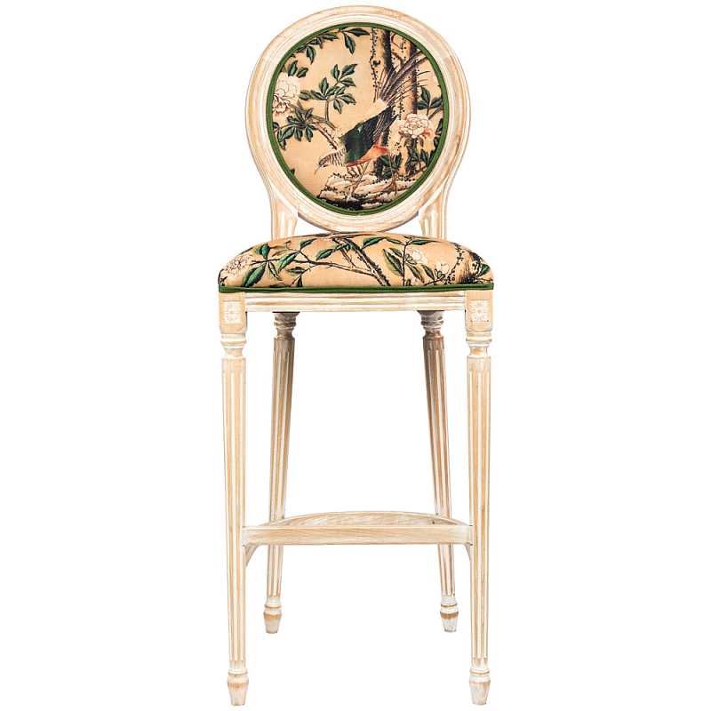   Beige and Green Chinoiserie Bar Stool     | Loft Concept 