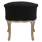 Кресло низкое в стиле прованс Louis French Armchair black flax варинант исполнения - 2 | Loft Concept в Москве