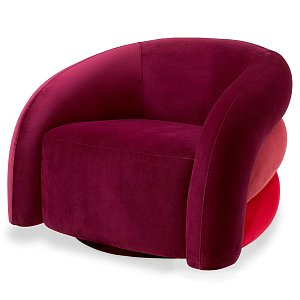 Кресло Eichholtz Chair Novelle Bordeaux Red Velvet