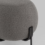 Пуф в ткани букле темно-серого цвета Pikelet варинант исполнения - 3 | Loft Concept в Москве